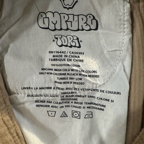 Empyre Pants Juniors 5 Sand Tori Corduroy Baggy Hip Hop Skate Y2K Skater - Picture 12 of 12